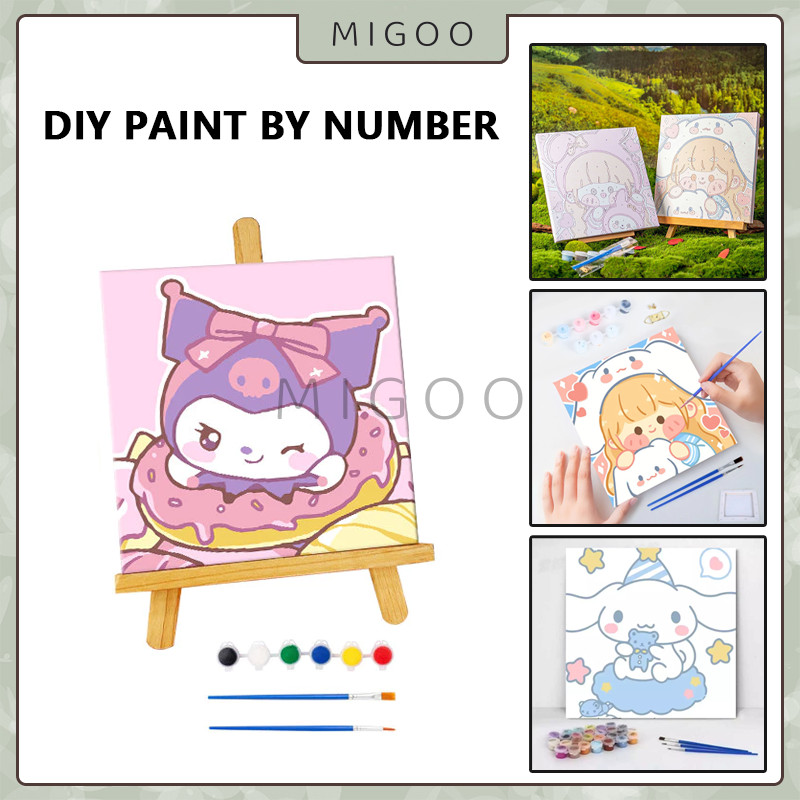

Paint By Number 20x20 / DIY Painting Kit Canvas Paint Set