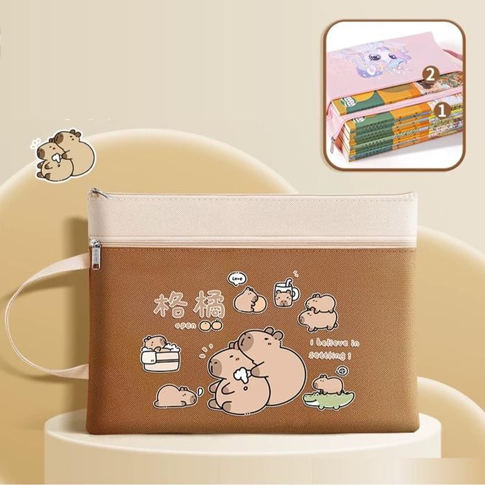 

TEMPAT FILE A4 MOTIF KARTUN 2 SEKAT / FOLDER FILE A4 / TEMPAT ALAT TULIS - A4 2 SKT - PANDA