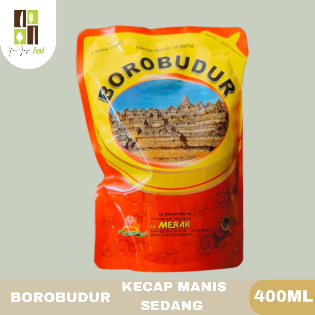 

Borobudur Kecap Manis Sedang / Kecap Manis Sedang / Kecap Kedelai / Kemasan 400ml