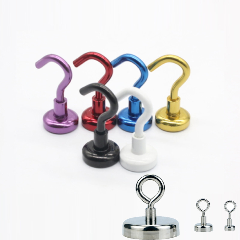 Super Strong Round Neodymium Magnet Pot Fishing Salvage Magnets Neodymium Powerful Magnetic Hook Fis
