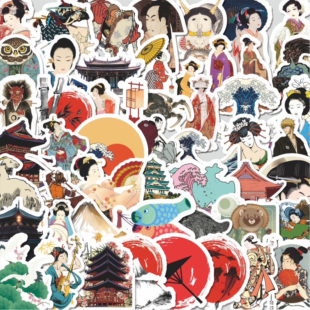 

Stiker Cutting Pack Stiker Japanese Customs Isi 100Pcs Series Aesthetic Lucu Keren Untuk Koper Bahan Vynil