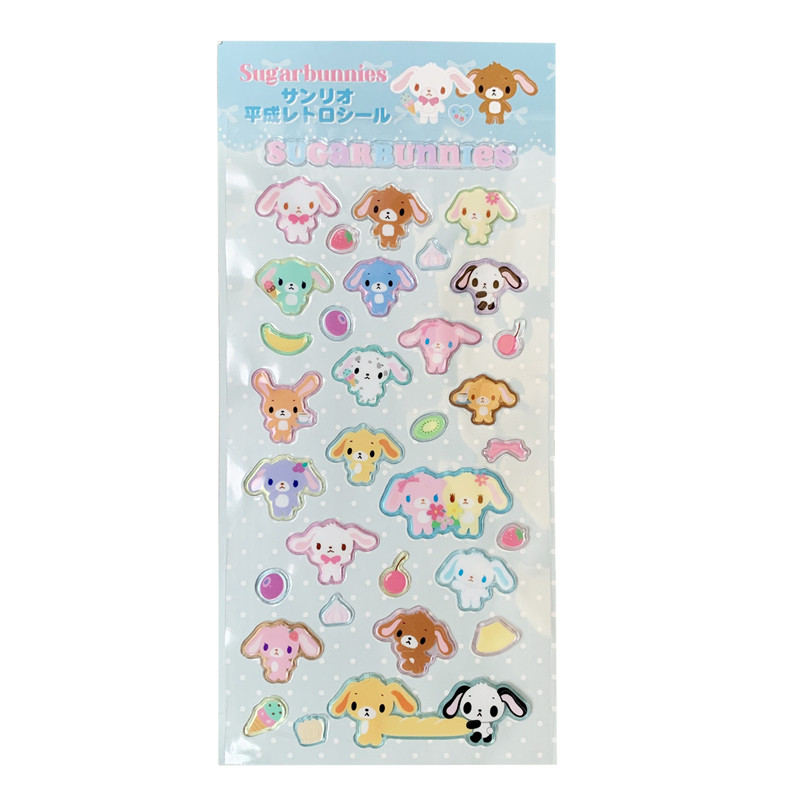 

Sugarbunnies Stickers Three-D Cartoon Bunny Cute Stickers Kawaii Laptop Notebook Sticker Book Decor Girls Small Gift