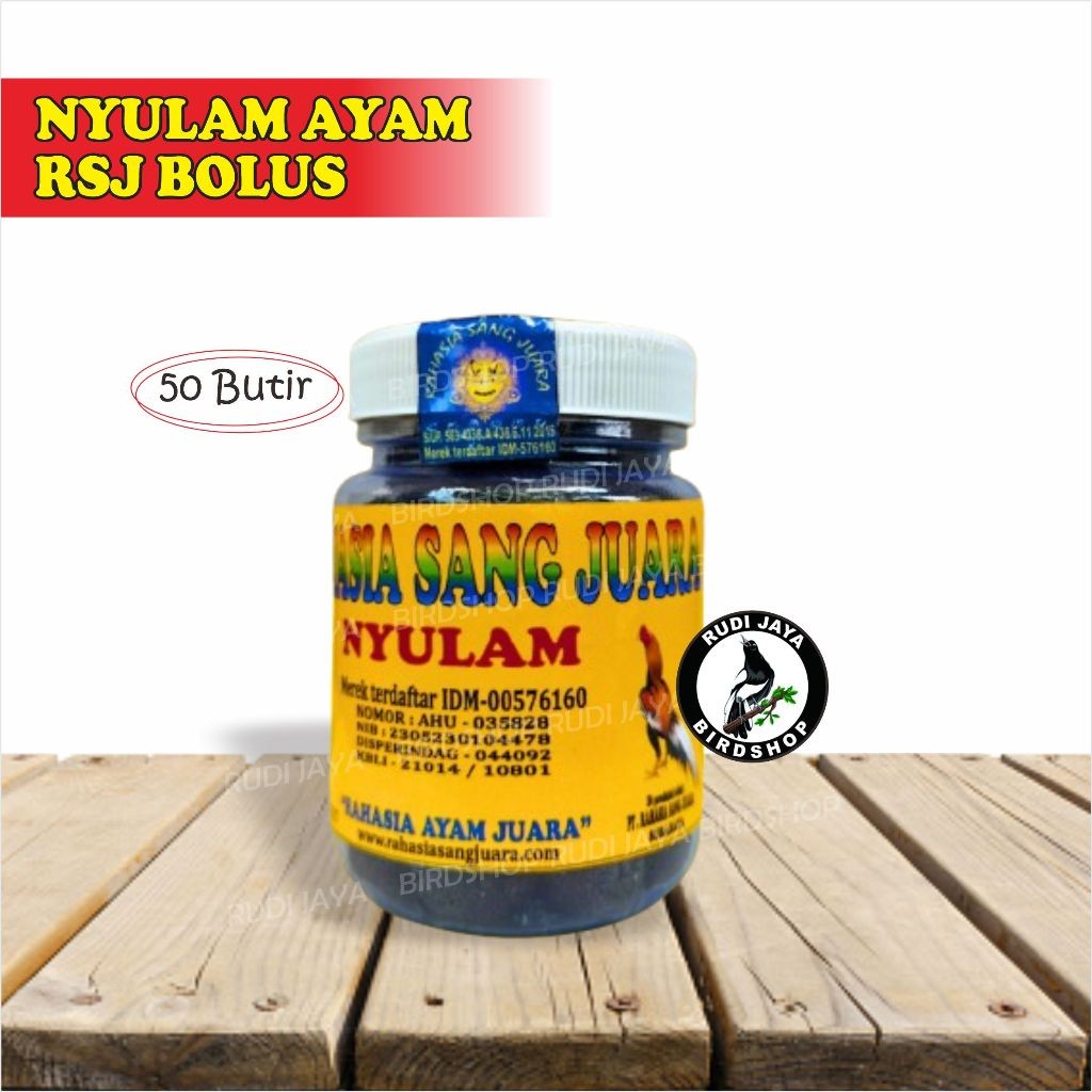 SEDIA NYULAM AYAM RSJ BOLUS OBAT AYAM MABUNG NGURAK GANTI BULU MOULTING