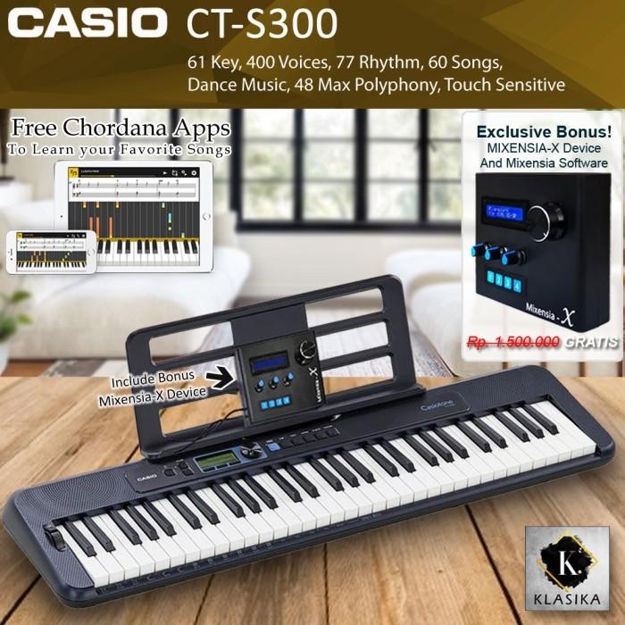 Keyboard Casio CT-S300 Bundle Hardware Mixensia-X Pro /CTS300/CTS 300 - Mixensia X
