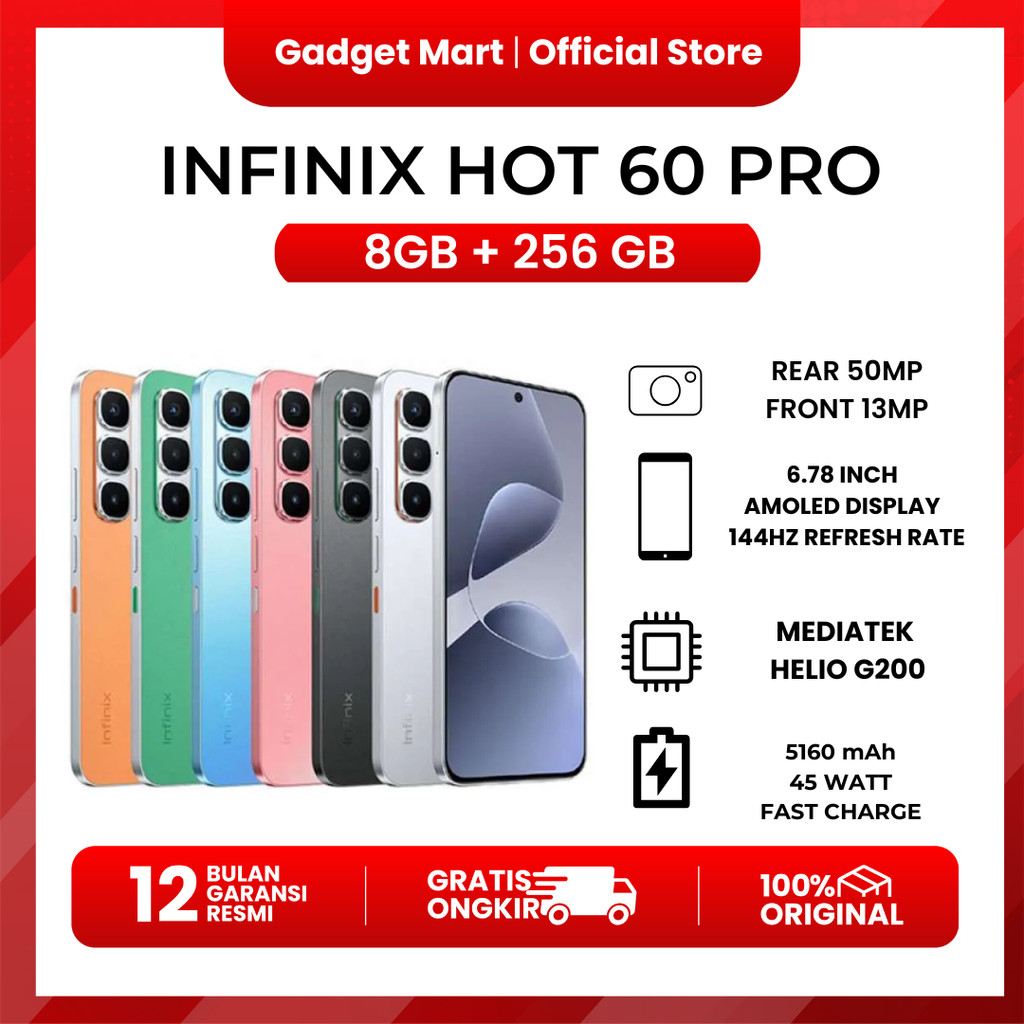 Infinix Hot 60 Pro 8/256GB - Garansi Resmi