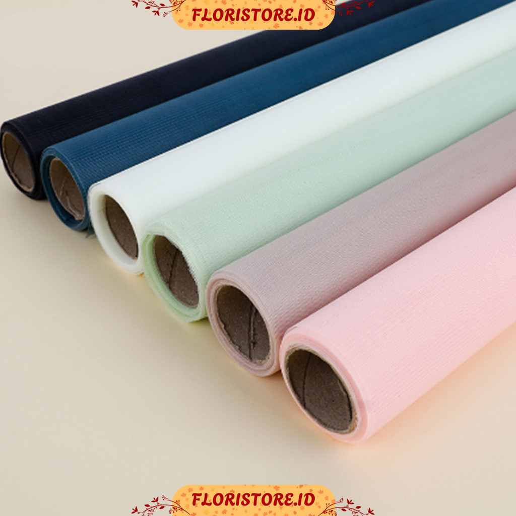 

THIN TISSUE PAPER / COTTON ROLL / KERTAS BUKET BUNGA / KAIN BUKET / CELLOPHANE