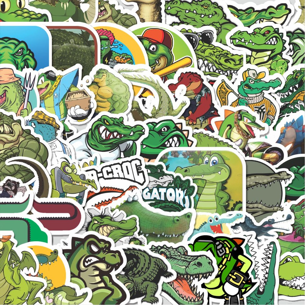 

Stiker Cutting Pack Stiker Cute Crocodile Kawaii Alligator Series 2 [Seri Buaya] Isi 100Pcs Series Aesthetic Lucu Keren Untuk Koper Bahan Vynil
