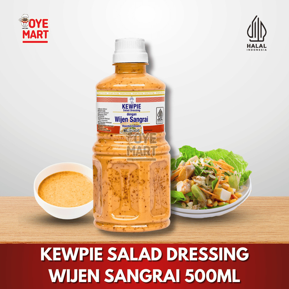 

KEWPIE WIJEN SANGRAI 500ML/SALAD DERSSING/SAUS SIRAM
