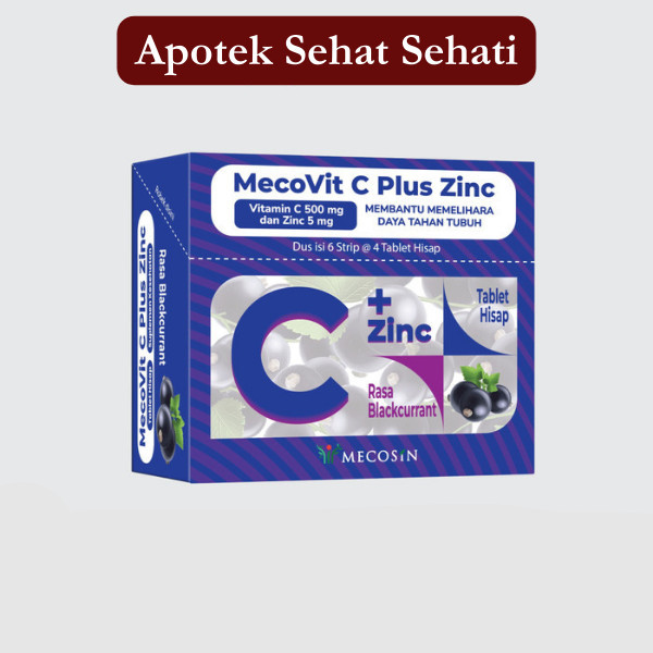 MECOVIT C +ZINC BLACKCURRANT 24S
