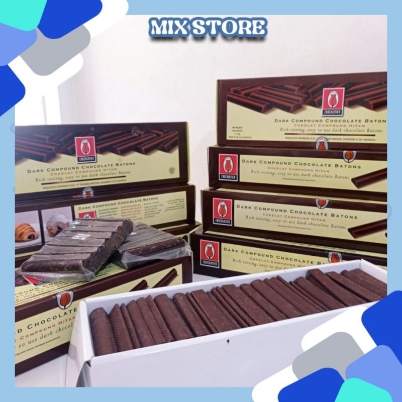 

Tulip Stick Coklat Compound / Dark Coklat batang merek Tulip 1,5kg / 1500gr