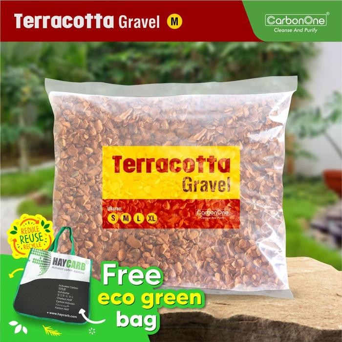 terracotta gravel/ pecahan genteng untuk hiasan tanaman/kebun