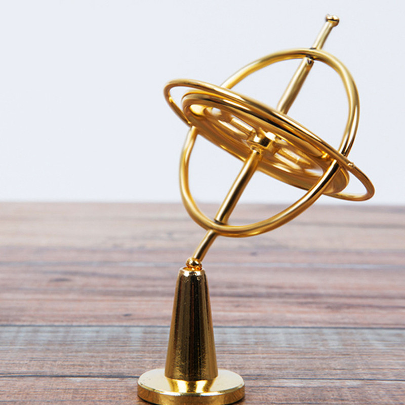 

Metal Self-balancing Gyroscope Anti-gravity Decompression Educational Toy Six Generations Colorful Finger Gyroscope Gift For