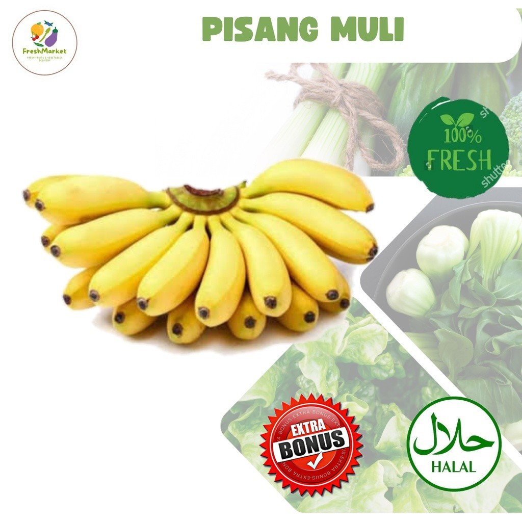 

Pisang Muli Buah Segar 1 Sisir Sayurinstant