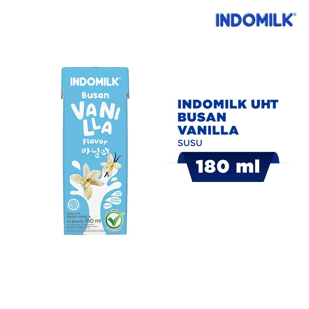 

Susu Indomilk UHT Busan Vanilla 180mL