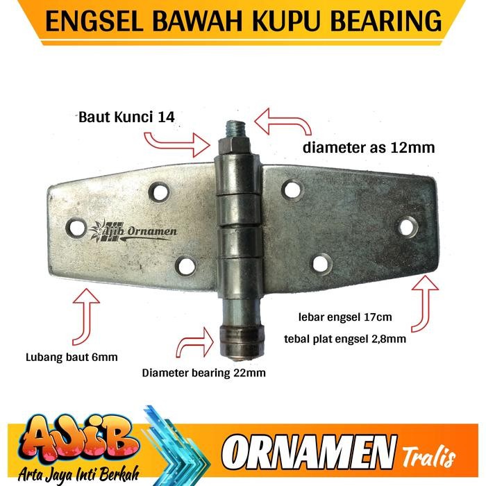 engsel handerson engsel pintu garasi sayap