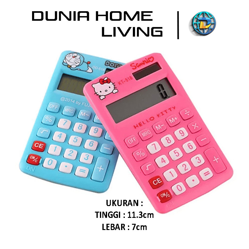 

DHL GROSIR KALKULATOR MINI KARAKTER 12DIGIT DD-518-12 / CALCULATOR DIGITAL