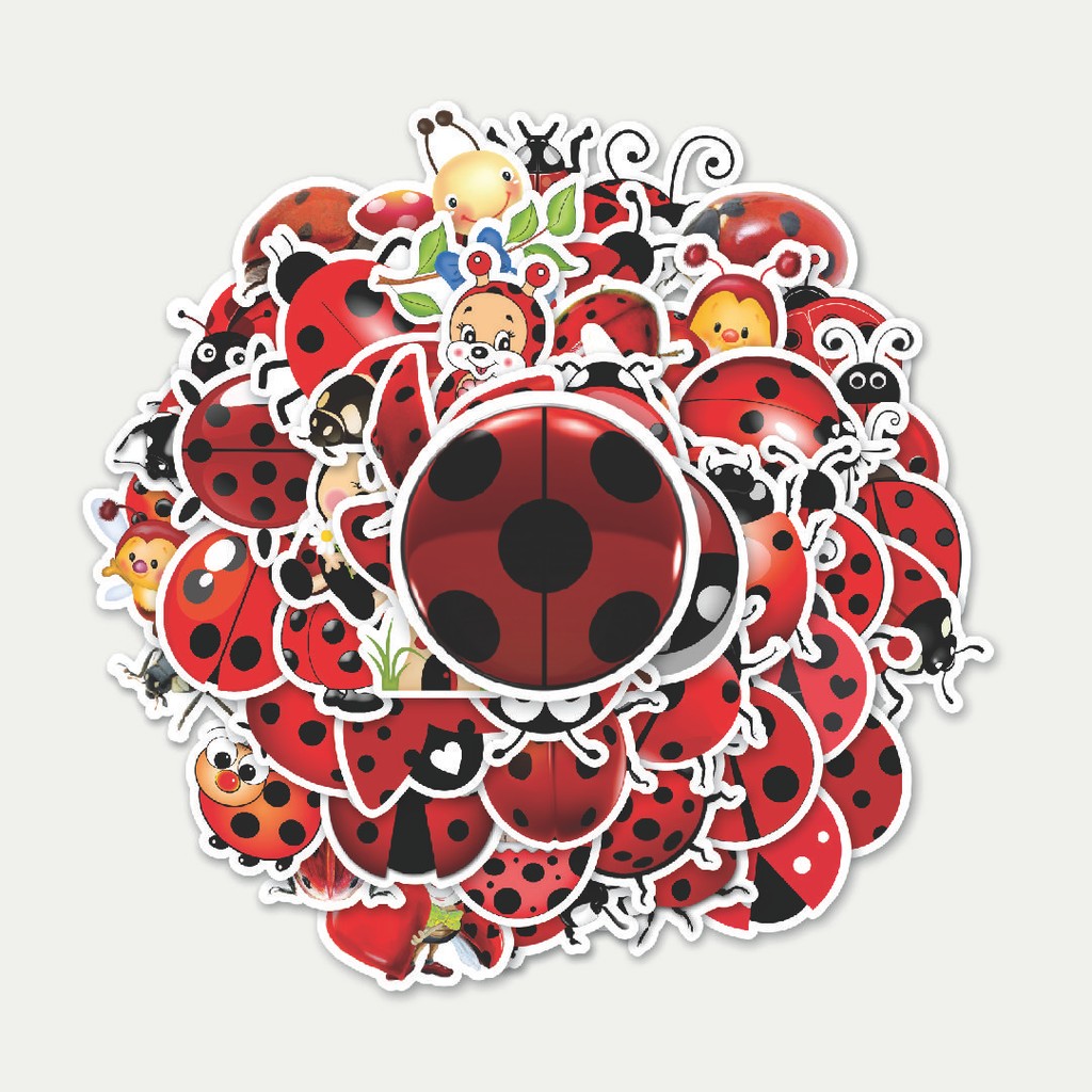 

Sticker Pack Stiker Ladybug/Ladybird Series 1 | Sticker TUMBLR | Stiker LAPTOP KOPER HELM