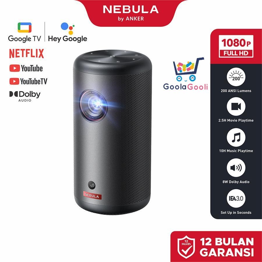 Anker Nebula Capsule 3 GTV Projector 1080P Smart Mini Projector - D2425