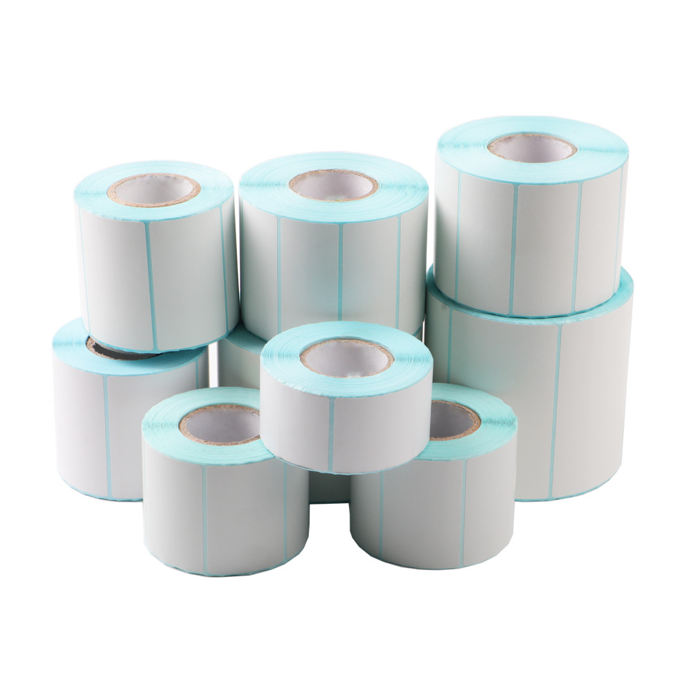 

Waterproof 20-30-40-50-60-70MM Wide Blank Direct Print Thermal Paper Adhesive Labels Barcode Label Price Tag Roll Oil Proof