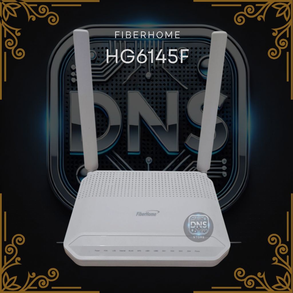 ROUTER FIBERHOME HG6145F + ADAPTOR 12V 1.5A BERGARANSI
