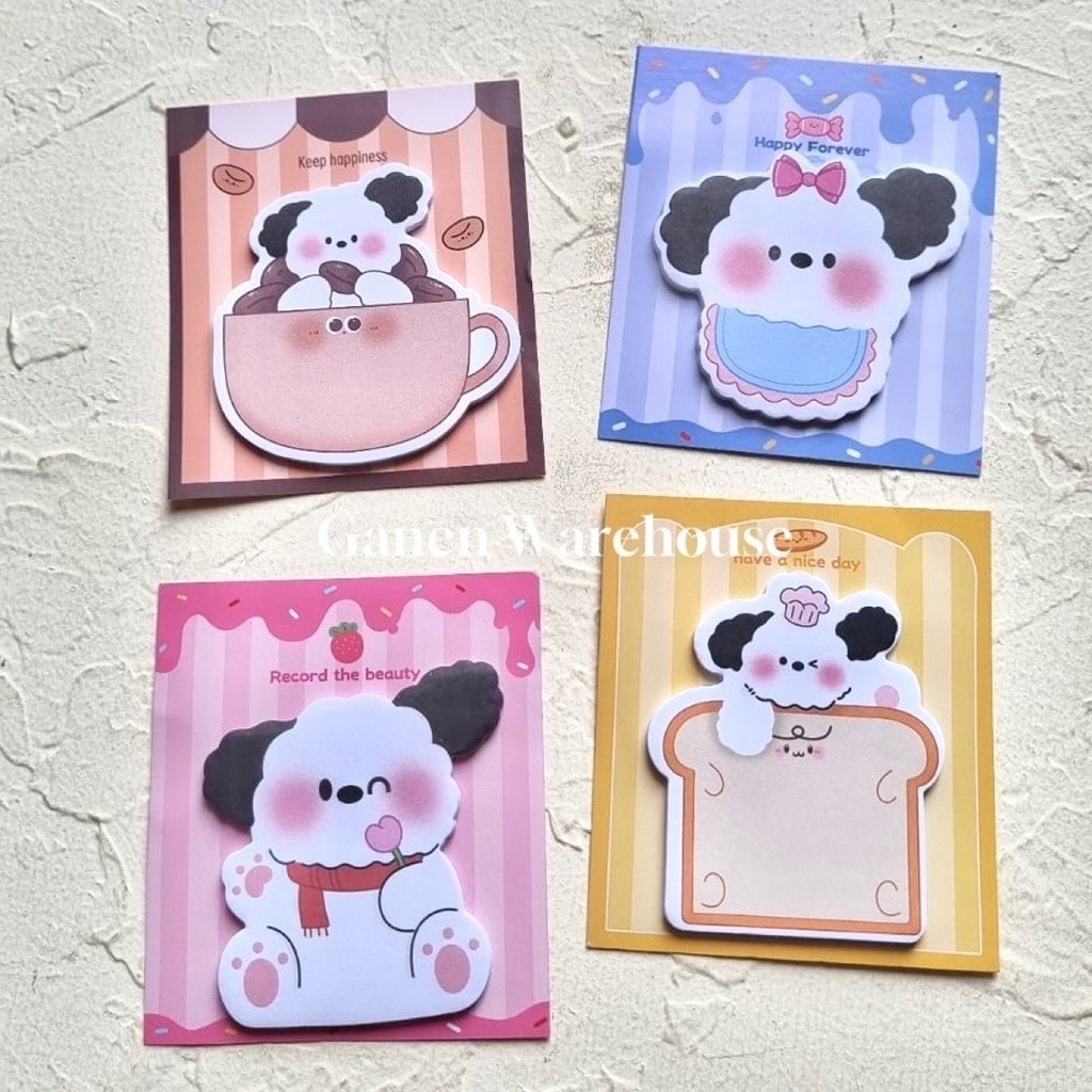 

[GW] Mini Sticky Notes Isi 30 Lembar Motif Anjing