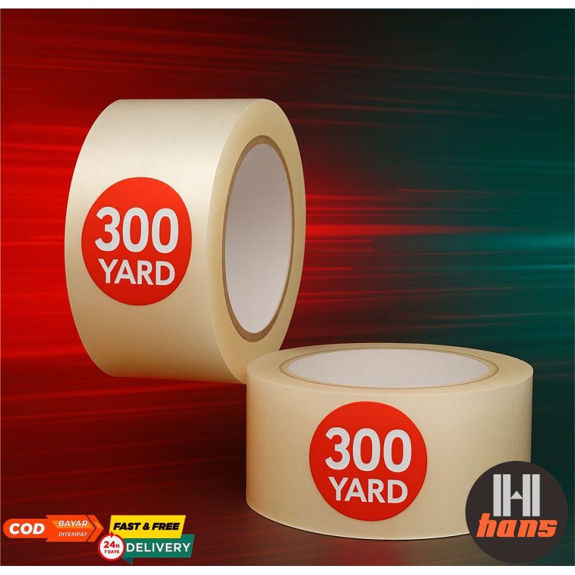 

Clear Duct Tape Lakban Bening Lebar 45 mm Panjang 300 Yard Isolasi Perekat Serbaguna