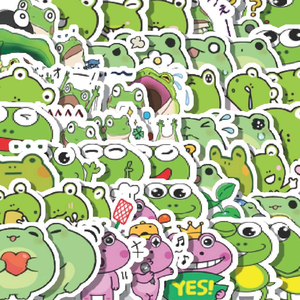 

Stiker Cutting Pack Stiker Kawaii Frog Series E [Katak] Isi 100Pcs Series Aesthetic Lucu Keren Untuk Koper Bahan Vynil