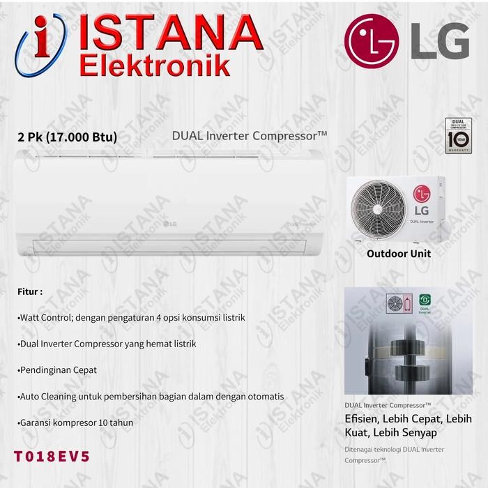 LG AC DUAL INVERTER WATT CONTROL 2 PK T18EV5