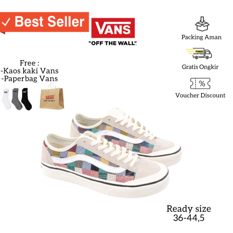 SEPATU ASLI ORIGINAL PREMIUM BAHAN TEBAL / Vans Style 36 Decon SF Checkerboard Multycolor OriginalTE
