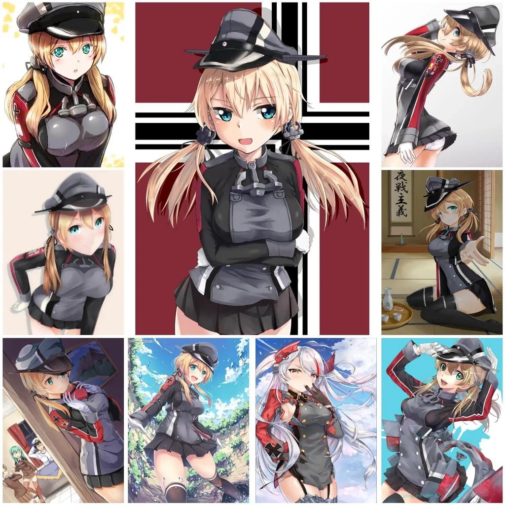 

prinz eugen cartoon Poster Prints Wall Art Canvas Painting Poster For Modern Family Living Room Home Decor