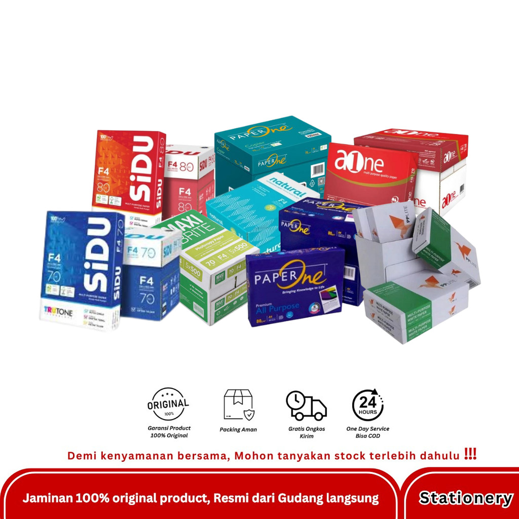 

HVS F4 70 75 80 100 GSM KARTON /BOX