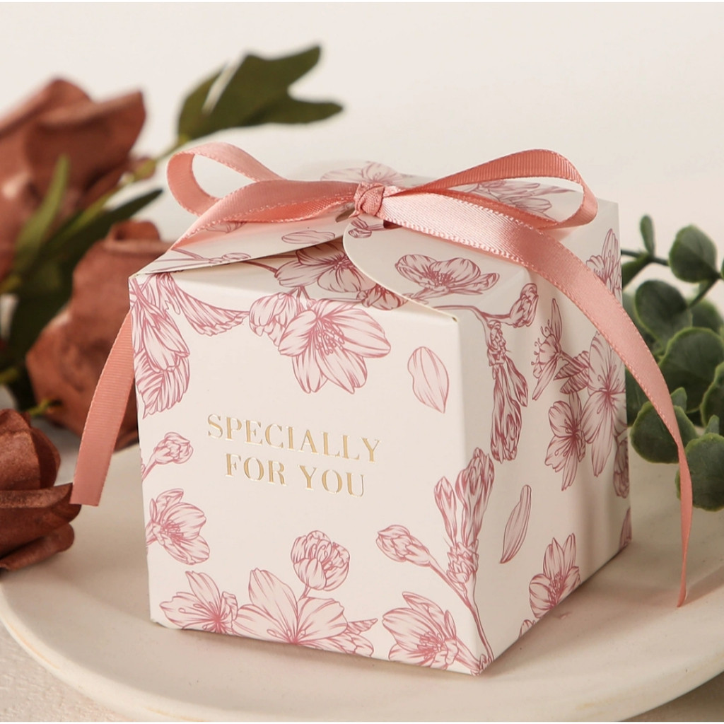 

5 PCS BOX CANDY PITA MOTIF BUNGA SPECIALLY FOR YOU PACKAGING LIPAT SOUVENIR WEDDING KOTAK KARTON COKLAT PERMEN COOKIES