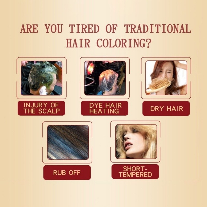 COD ORIMokeru Shampoo Pewarna Rambut Shampo Penghilang Uban Sampo Penghitam Rambut Uban Sampo Semir