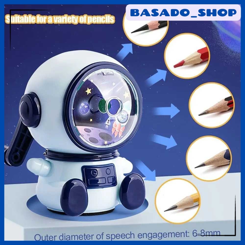 

Rautan Pensil Manual Pencil Sharpener Mini Astronaut - 18117