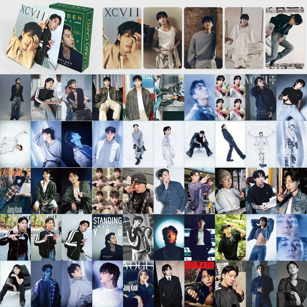 

55 SMALL CARDS LIKE CELEBRITY MERCHANDISE FAN SUPPORT GIFT KOREAN ENTERTAINMENT JUNGKOOK PHOTO POSTCARD LOMO CARD COLLECTION