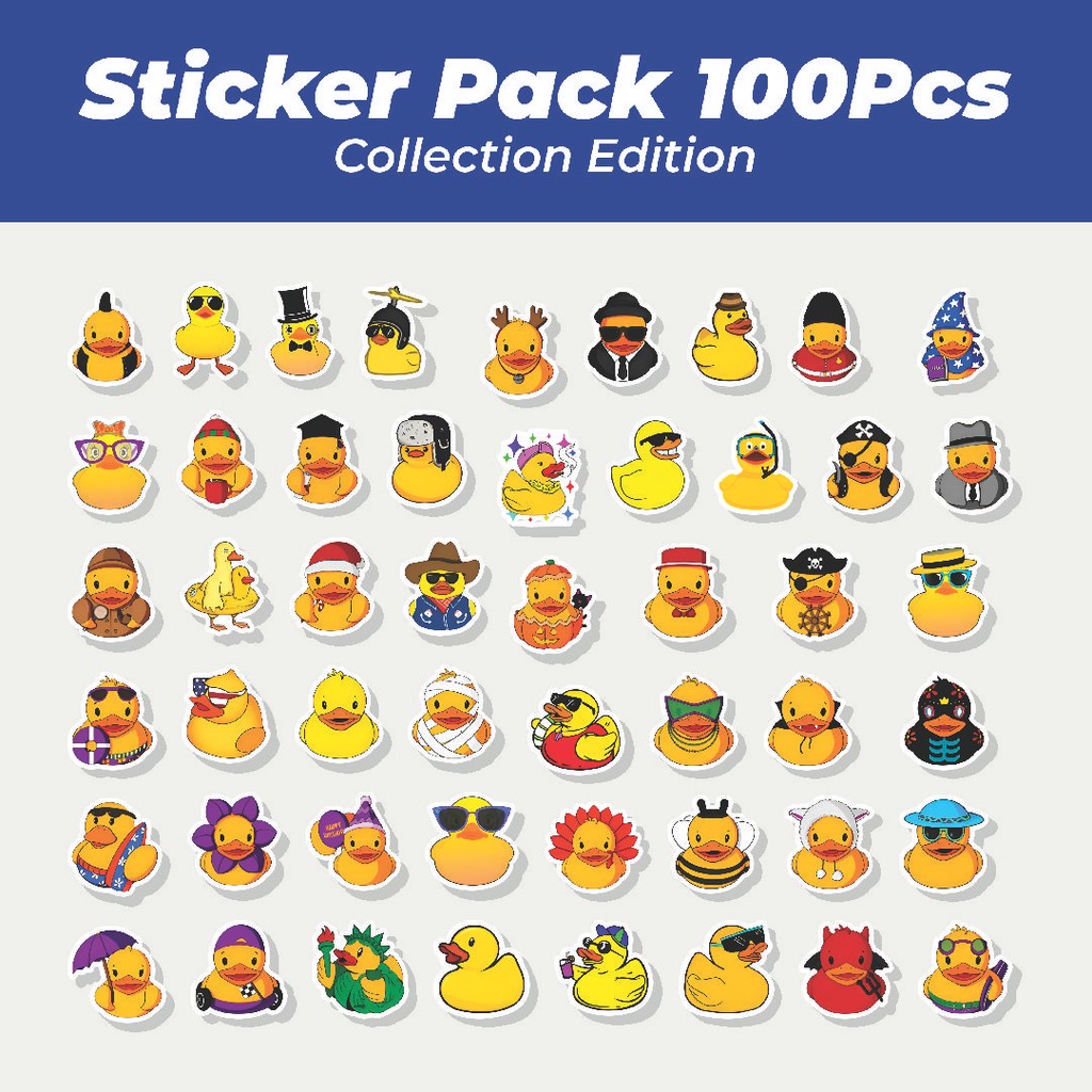 

Hot Stiker Funny Rubber Duck [Bebek Karet Lucu] Lucu Anti Air Stikers Berperekat Waterproof Sticker Decal Buat Motor Helm Buku Journal Koper Casing HP Laptop Botol Minum