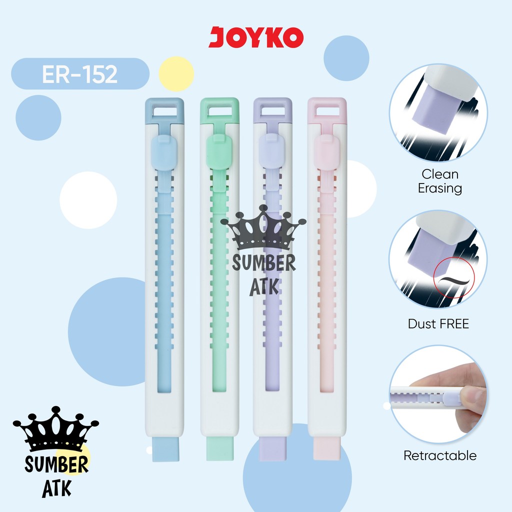 

Penghapus Eraser JOYKO ER-152 Retractable Eraser