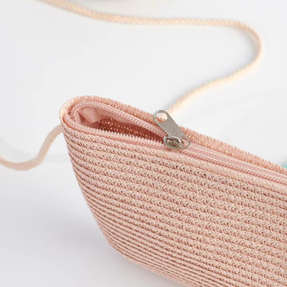 Tas Selempang Anak Perempuan Hara Tas Jerami Polos Gaya Tas Pantai