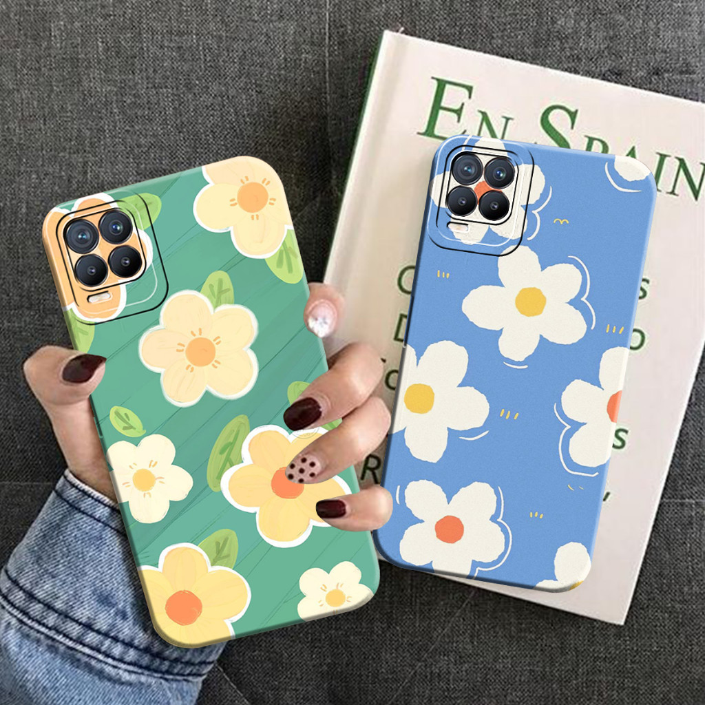 Softcase Realme 8 4G/Realme 8 Pro 4G Motif Flower Aesthetic - Case Lucu - Case Aesthetic - Case Terb