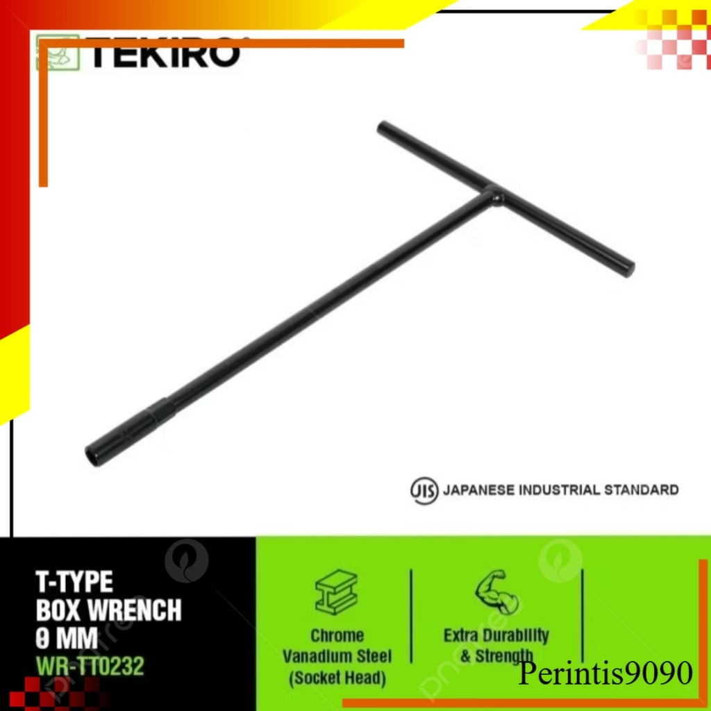 Tekiro Kunci Sock T Ukuran 8mm 100%Tekiro