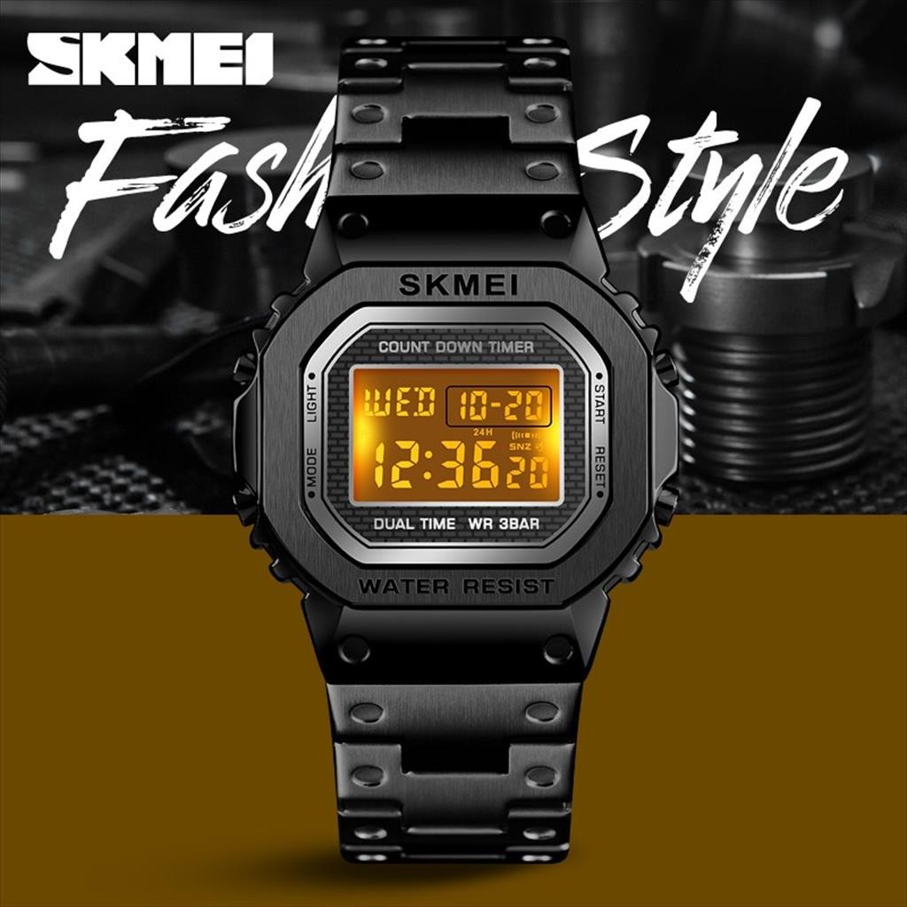 Jam Tangan Pria SKMEI Digital 1456 Men  Digital LED Original  SKMEI skmei_original.id