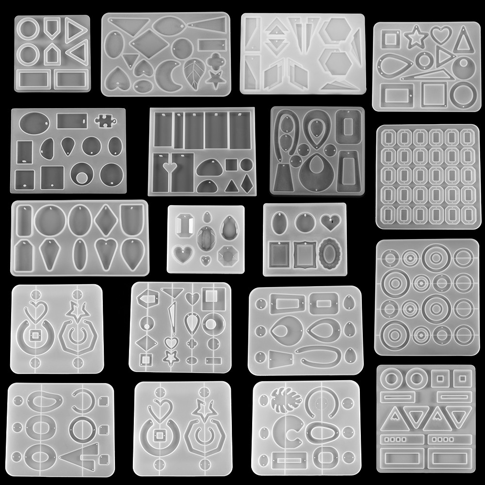 

Earring Pendants Resin Molds Silicone Mold for DIY UV Epoxy Pendant Crafts Jewelry Making Casting Mould Jewelry Tool Accessories