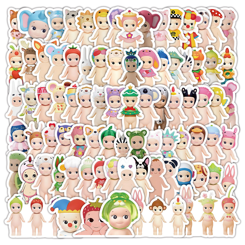 

10/30/50/102PCS Sonny Angel Stickers Cute Cartoon Graffiti Sticker Luggage Laptop Guitar Car Bike DIY Decals Scrapbook Kids Toys