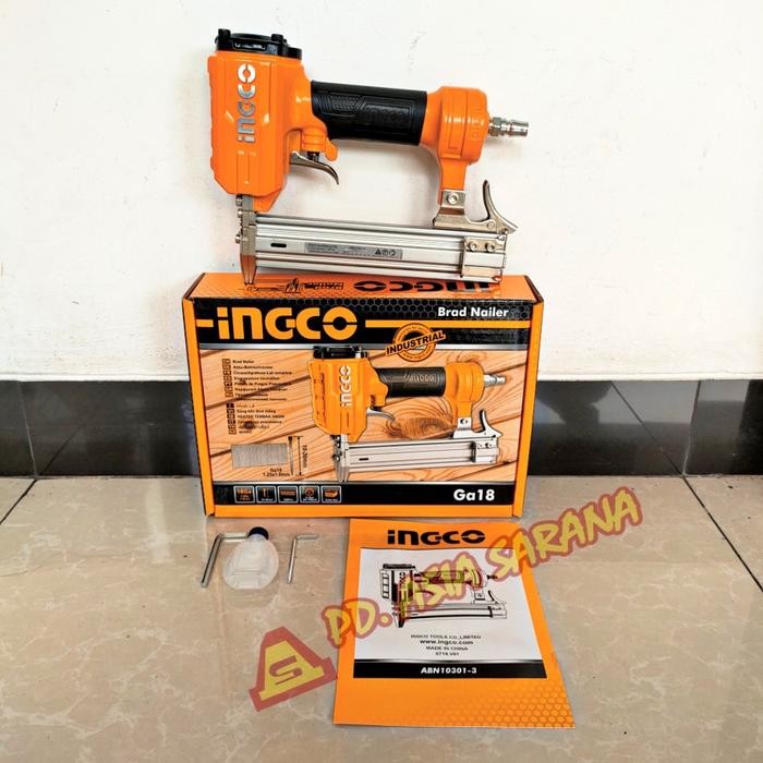 

Air Brad Nailer 10-30mm INGCO ABN10301-3 Paku Tembak Angin Staples