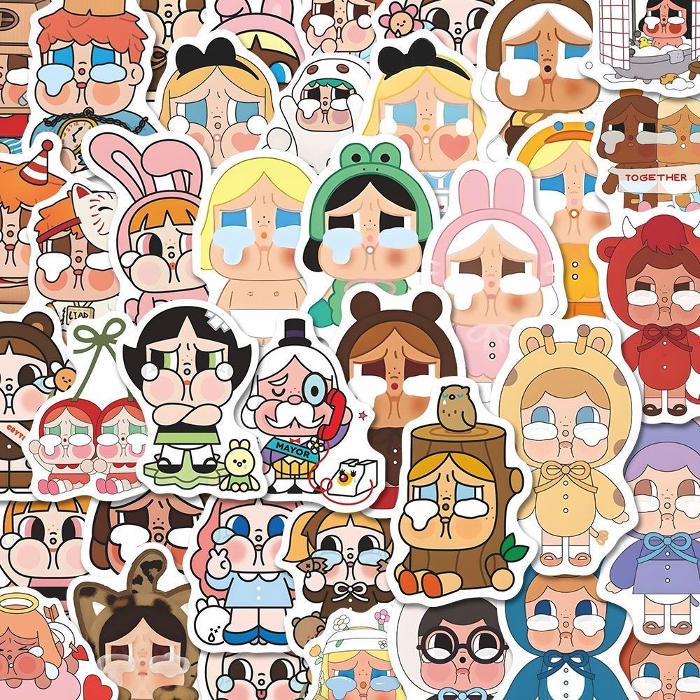 

55Pcs Cute Crybaby Stickers DIY Stickers Scrapbooking Phone Luggage Skateboard Waterproof Decals
