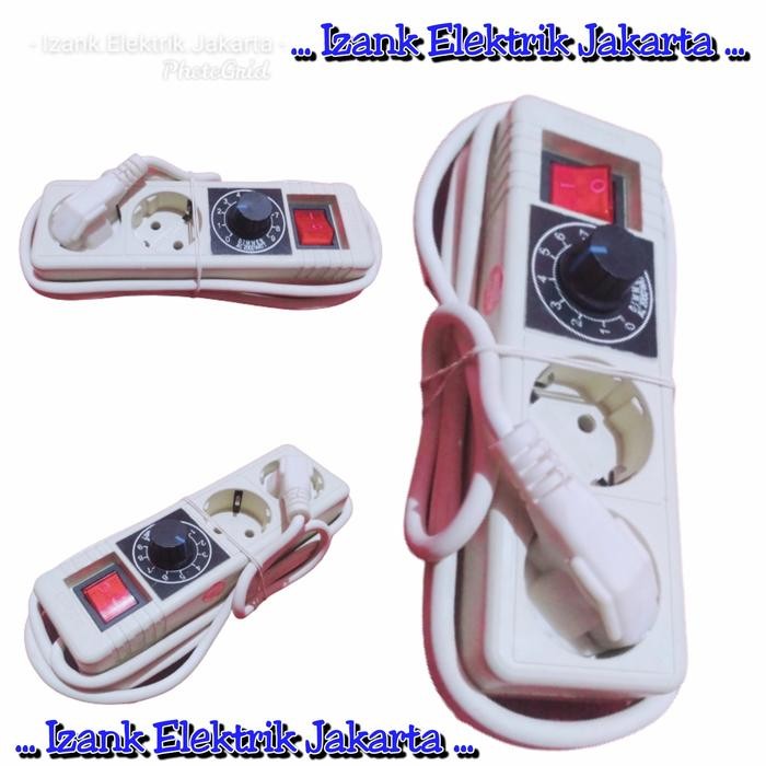 Dimmer 2000w Ac Pengatur Kecepatan Bor Gerinda Dimmer 2000 Watt Ac - 4 Lubang, 5 meter