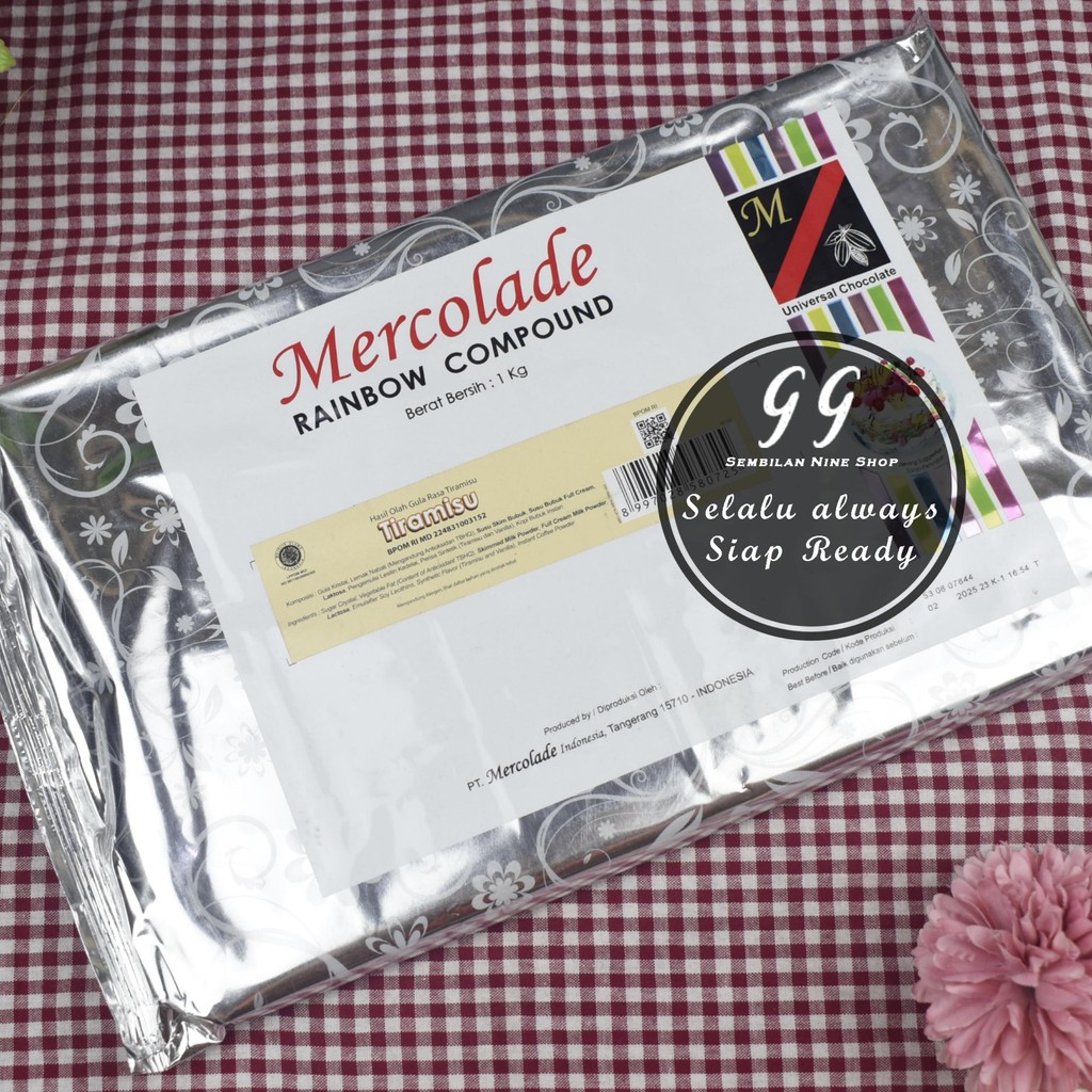 

MERCOLADE TIRAMISU Compound 1 KG Rainbow Chocolate Cokelat Coklat