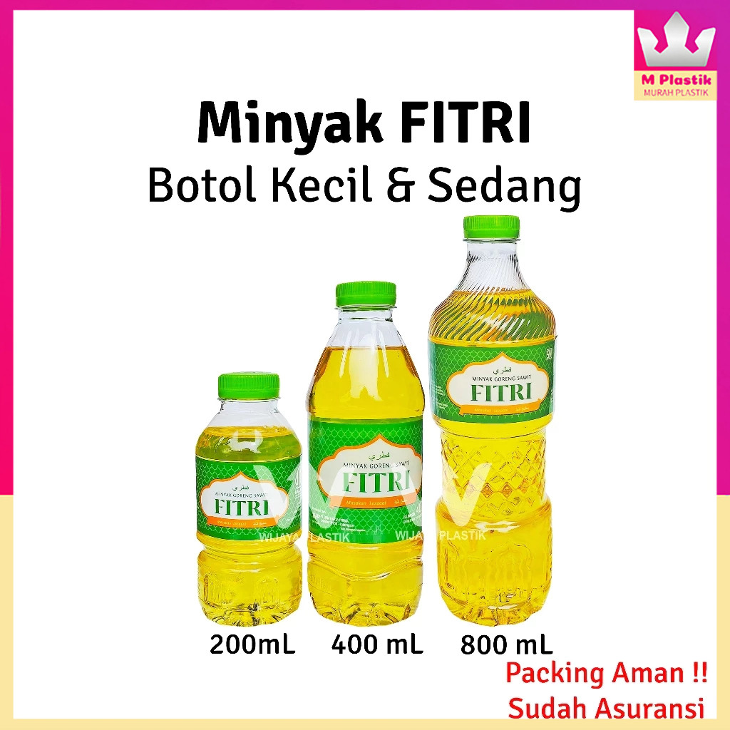 

Minyak BOTOL Mini [FITRI] 200 400 500 800 mL 1L5L --- @Botol | fitri BKP kemasan ekonomis gelas kecil sedang besar 1 5 L bening goreng kelapa sawit murah camping botol