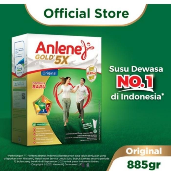 

Anlene Gold Plus 5X 885 Gram 885Gram / Susu Lansia 900 Gram - 885gr