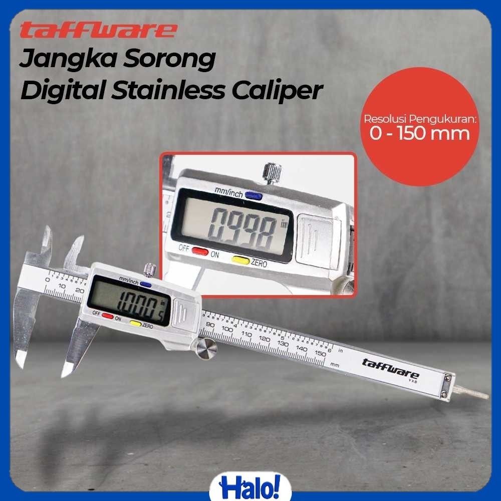 

Taffware Jangka Sorong Kaliper Sigmat Digital Stainless Steel 150mm - YXB